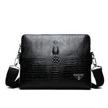 Load image into Gallery viewer, Luxury Embossed Alligator Pattern Men Fashion High Quality Messenger Bag Male Business Shoulder Leather clutch Wallet bag
