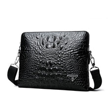 Load image into Gallery viewer, Luxury Embossed Alligator Pattern Men Fashion High Quality Messenger Bag Male Business Shoulder Leather clutch Wallet bag
