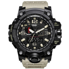 Load image into Gallery viewer, Men's Fashionable Multi-Functional Student Electronic Watch Outdoor Sports Dual-Display Waterproof Digital Watch Luminous Watch
