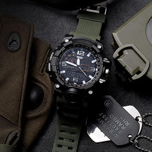 Load image into Gallery viewer, Men's Fashionable Multi-Functional Student Electronic Watch Outdoor Sports Dual-Display Waterproof Digital Watch Luminous Watch
