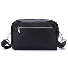 Load image into Gallery viewer, New Brand Men Genuine Leather Messenger Bag Business 8 Inch Laptop Shoulder Bag Black Male Clutch Fashion Soft Man Handbag J50
