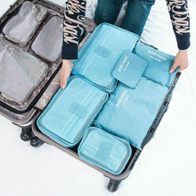 Load image into Gallery viewer, New Fashion Waterproof 6PCS Luggage Pouch Packing Travel Cube Clothes Storage Bags Organizer
