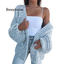 Load image into Gallery viewer, New Spring 2020 Female Warm Knit Cardigan Sweater Coat Short Female Knitted Mohair Jacket Female Plus Size Brown Black Pink
