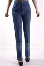 Load image into Gallery viewer, New arrival pants straight jeans women plus size women's denim trousers

