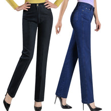 Load image into Gallery viewer, New arrival pants straight jeans women plus size women's denim trousers
