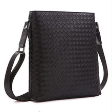 Load image into Gallery viewer, New hand-woven first layer of Woven leather men's business Messenger bag shoulder bag
