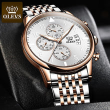 Load image into Gallery viewer, OLEVS Top Original Men's Watch Fashion waterproof watch for men Multifunctional chronograph sports digital watch Luminous
