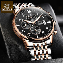 Load image into Gallery viewer, OLEVS Top Original Men's Watch Fashion waterproof watch for men Multifunctional chronograph sports digital watch Luminous
