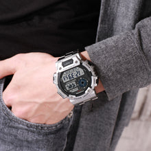 Load image into Gallery viewer, PANARS Fashion Luxury Men Digital Watch Stainless Steel Strap Luminous Multi Function Waterproof Men's Clock Electronic Watches
