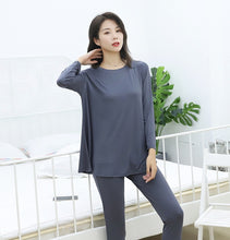 Load image into Gallery viewer, Pajamas Women's Autumn Loose-Fit Trousers Long Sleeve Modal Set Spring and Autumn Comfortable Elasticity Home Wear
