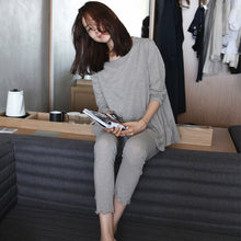 Load image into Gallery viewer, Pajamas Women's Autumn Loose-Fit Trousers Long Sleeve Modal Set Spring and Autumn Comfortable Elasticity Home Wear
