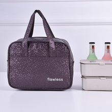 Load image into Gallery viewer, Portable patent leather PU outdoor Travel picnic bag insulation ice bag student lunch bag

