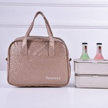 Load image into Gallery viewer, Portable patent leather PU outdoor Travel picnic bag insulation ice bag student lunch bag
