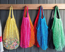 Load image into Gallery viewer, Reusable Shopping String Storage Mesh Bag Grocery Handbag Fishnet Woven Net Tote Special Purpose Bags  Super Market Bags 32*38cm
