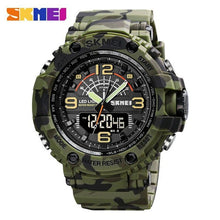 Load image into Gallery viewer, SKMEI Sport Watches Men Military Electronic Wrist Watch Shock Resistant Waterproof 5 Bar Count Down Mens Clock Stopwatch 1617
