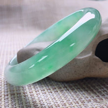 Load image into Gallery viewer, Send Certificate Natural Burmese Jade 54-64mm Ice Light Green Bracelet Elegant Princess Jewelry Send Mom to Girlfriend
