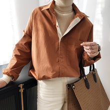 Load image into Gallery viewer, Sherhure 2020 New Women Spring Blouses Chic Design Oversized Womens Tops And Blouses Cotton Shirt Blusas Roupa Feminina
