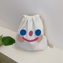 Load image into Gallery viewer, Sweet Girls Canvas Bags Cartoon Dog Drawstring Bags 2020 Fashion Storage Bag Casual Simple Shoulder Bag
