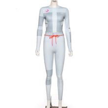 Load image into Gallery viewer, Women Fitness Bike Set Gym-Leggings Skinny Sportswear Outfits Female Contrast Color Active Wear Elegant Elastic Seamless Gym-Set
