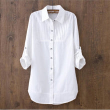 Load image into Gallery viewer, Women Shirts 2019 New Fashion Casual Shirt Women Clothes Slim Long Sleeve White Blouse Elegant OL Office Ladies Tops LY111
