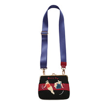 Load image into Gallery viewer, YIZISToRE vintage canvas splicing PU leather embroidery retro mini messenger bags for women in One Day series 2018[FUN KIK]
